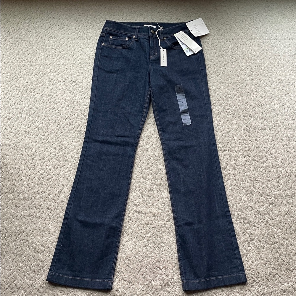 *NWTS* Jones New York Dark Wash Slim Boot Cut Jeans Women 4